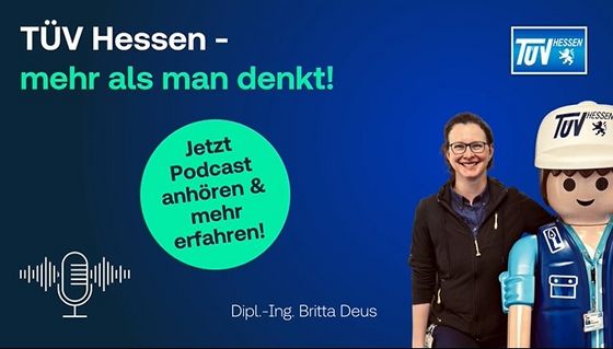 TÜV Hessen Mitarbeiterin Britta Deus im Podcast
